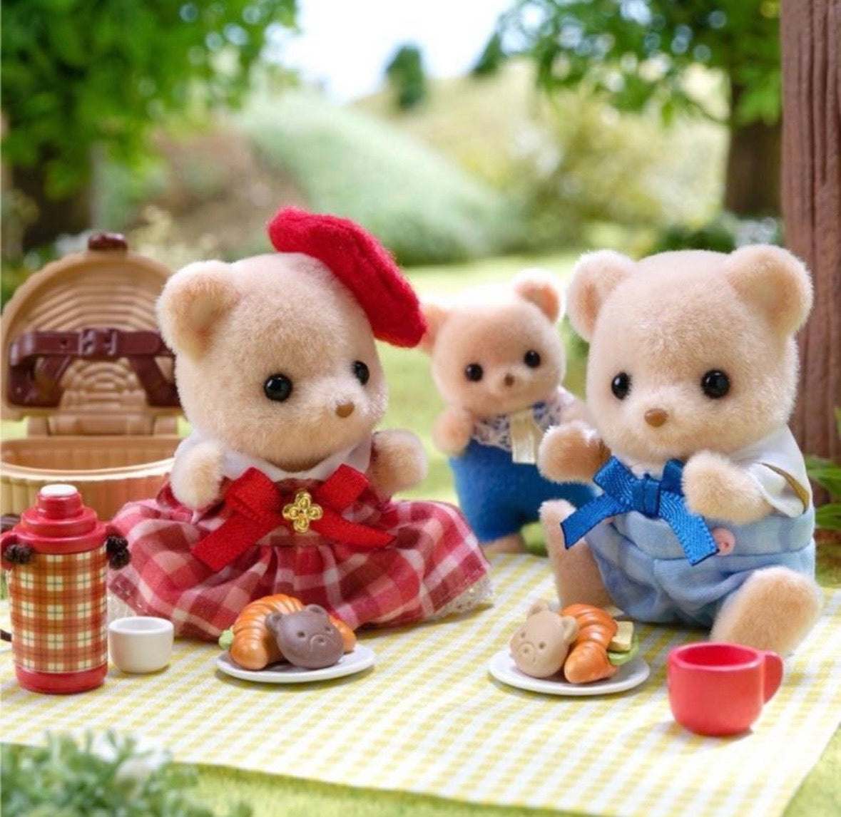 Sylvanian Families - Biscuit Bear Brother & Sister Set 5852
