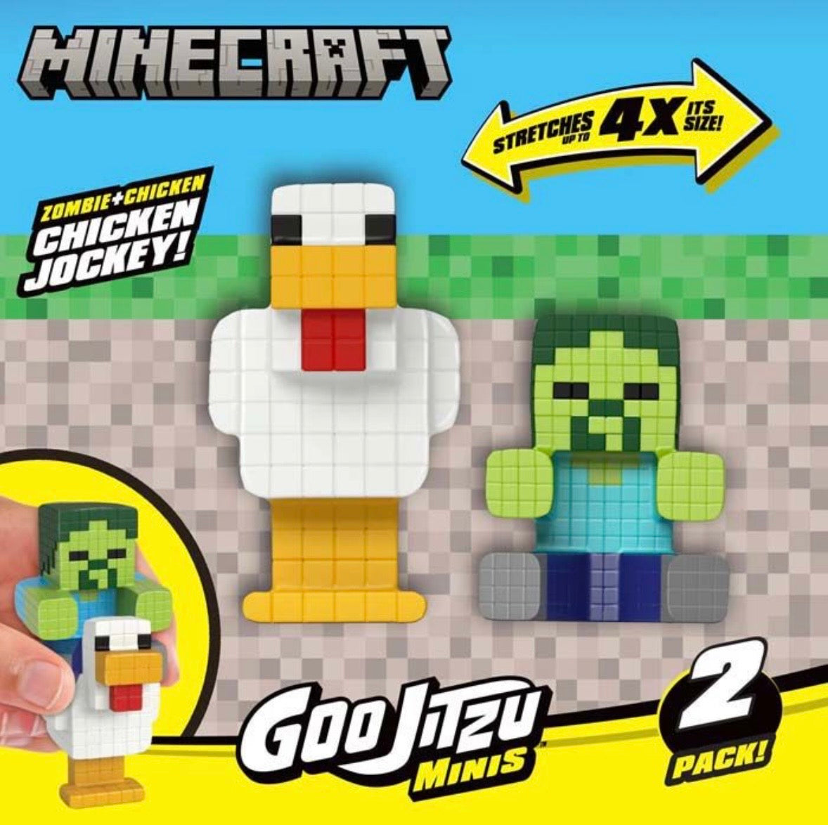 Goo Jitzu Minecraft Minis 2 Pack - Zombie & Chicken