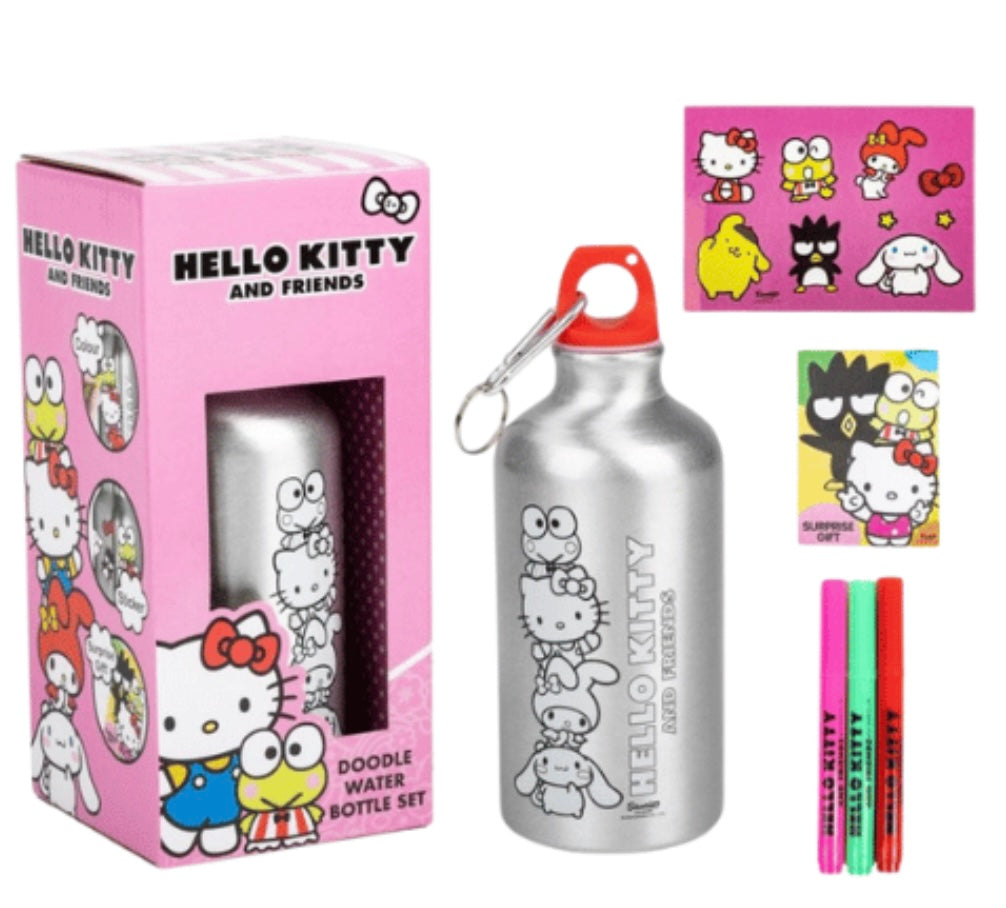 Hello Kitty Doodle Water Bottle Set