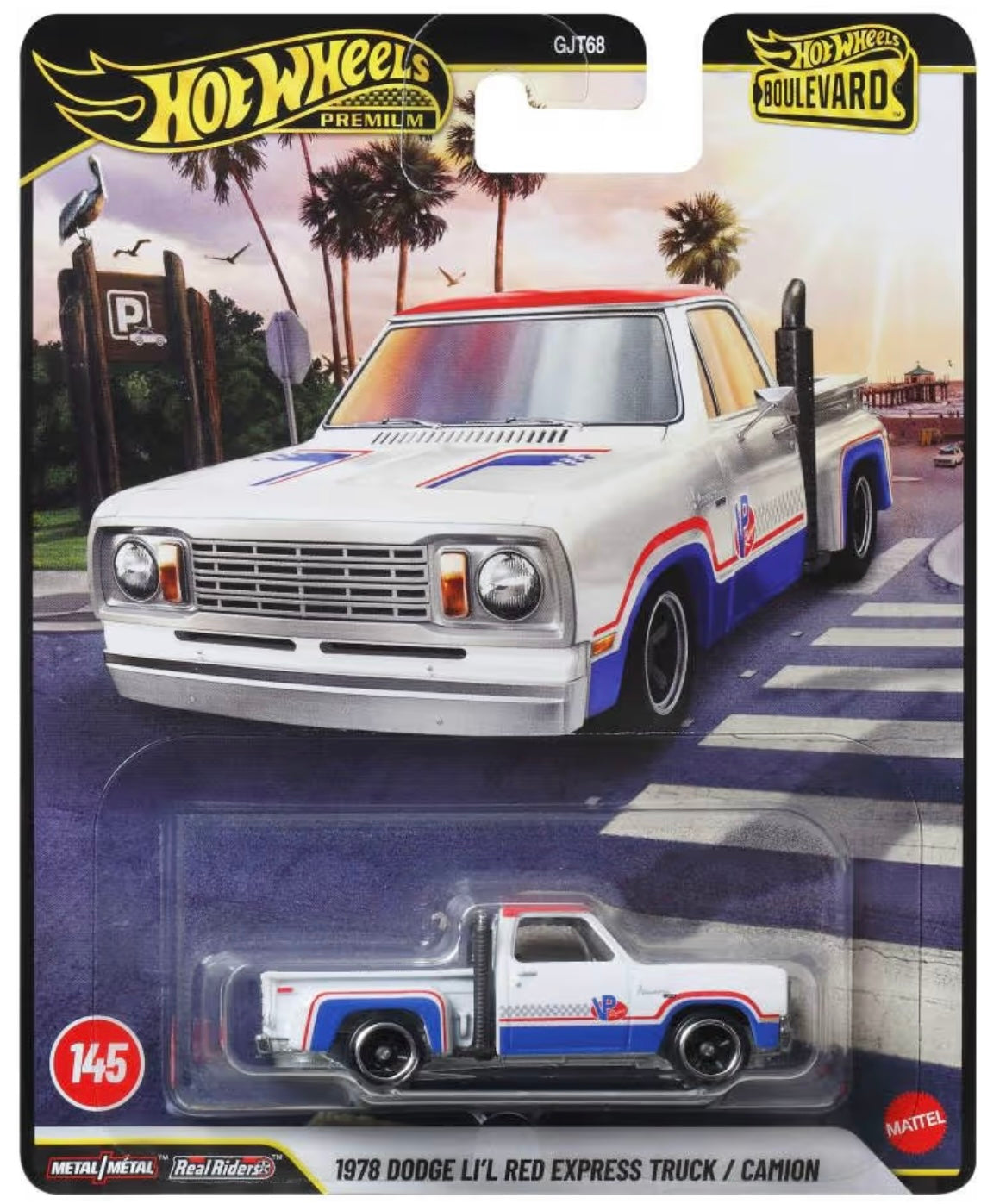 Hot Wheels Boulevard 1978 Dodge Li'l Red Express Truck 1:64