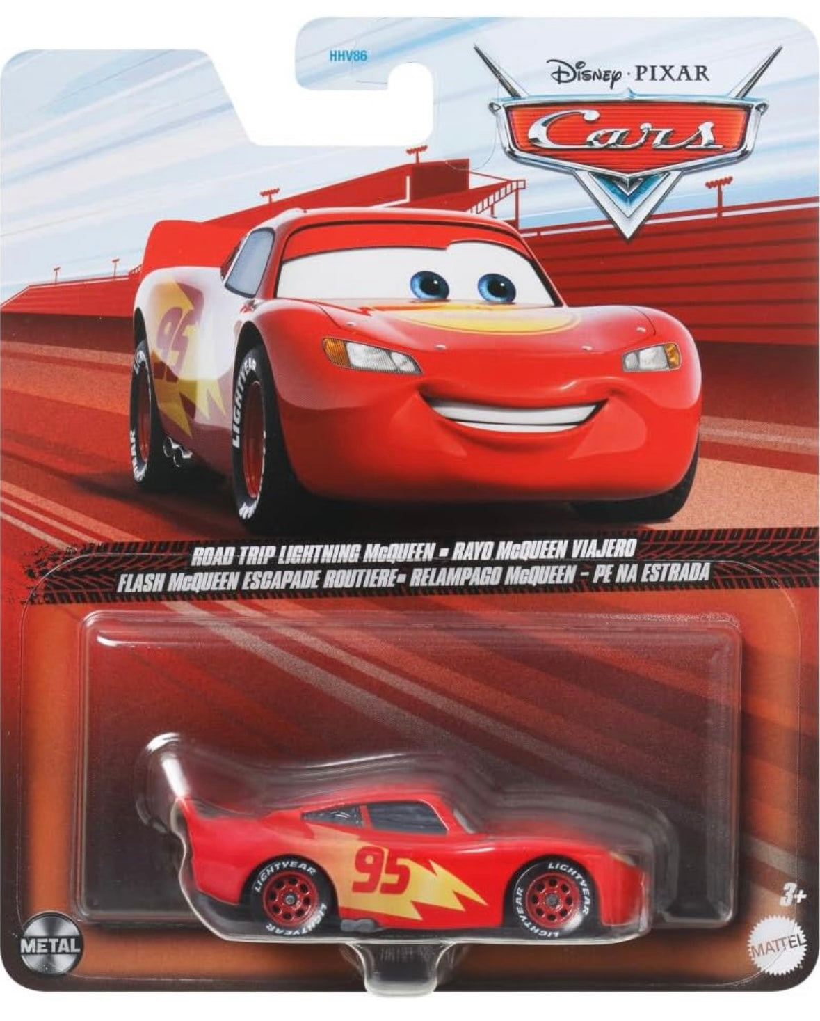 Disney Cars Road Trip Lightning McQueen 1:55 Diecast Car