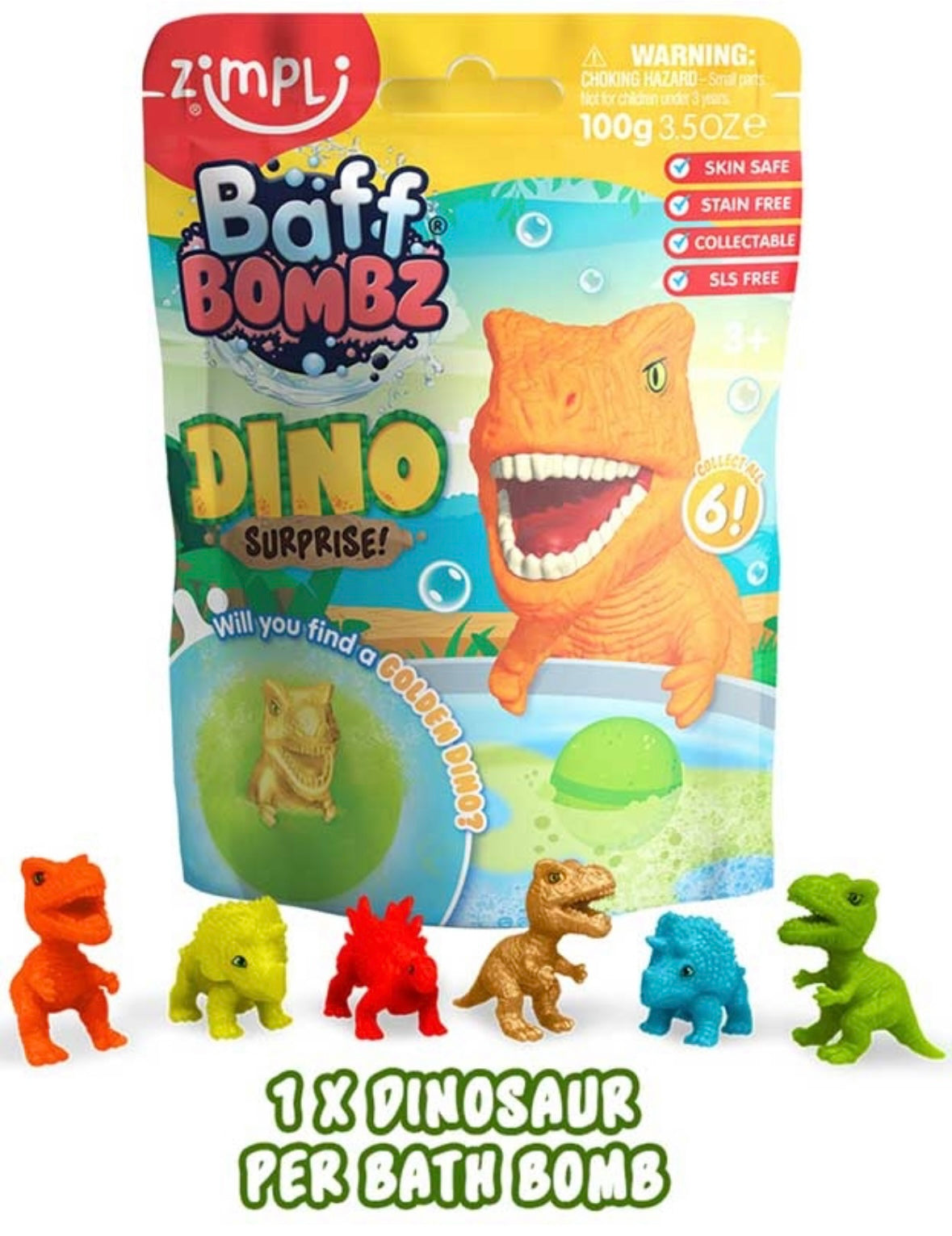 Zimpli Baff Bombz Dino Surprise