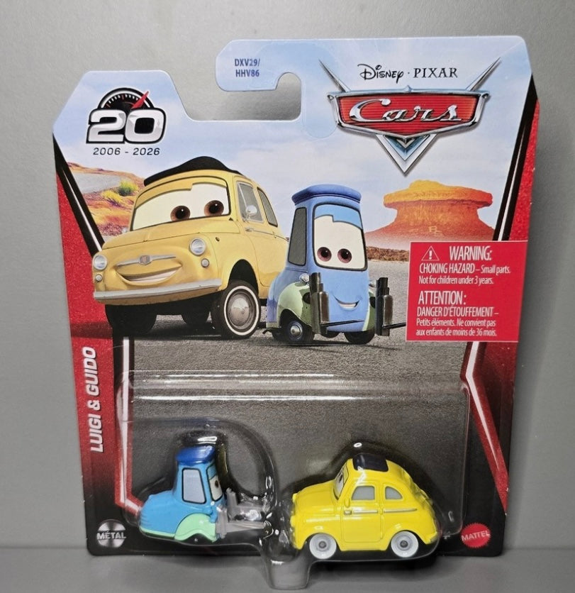 Disney Pixar Cars Diecast Luigi & Guido 1:55