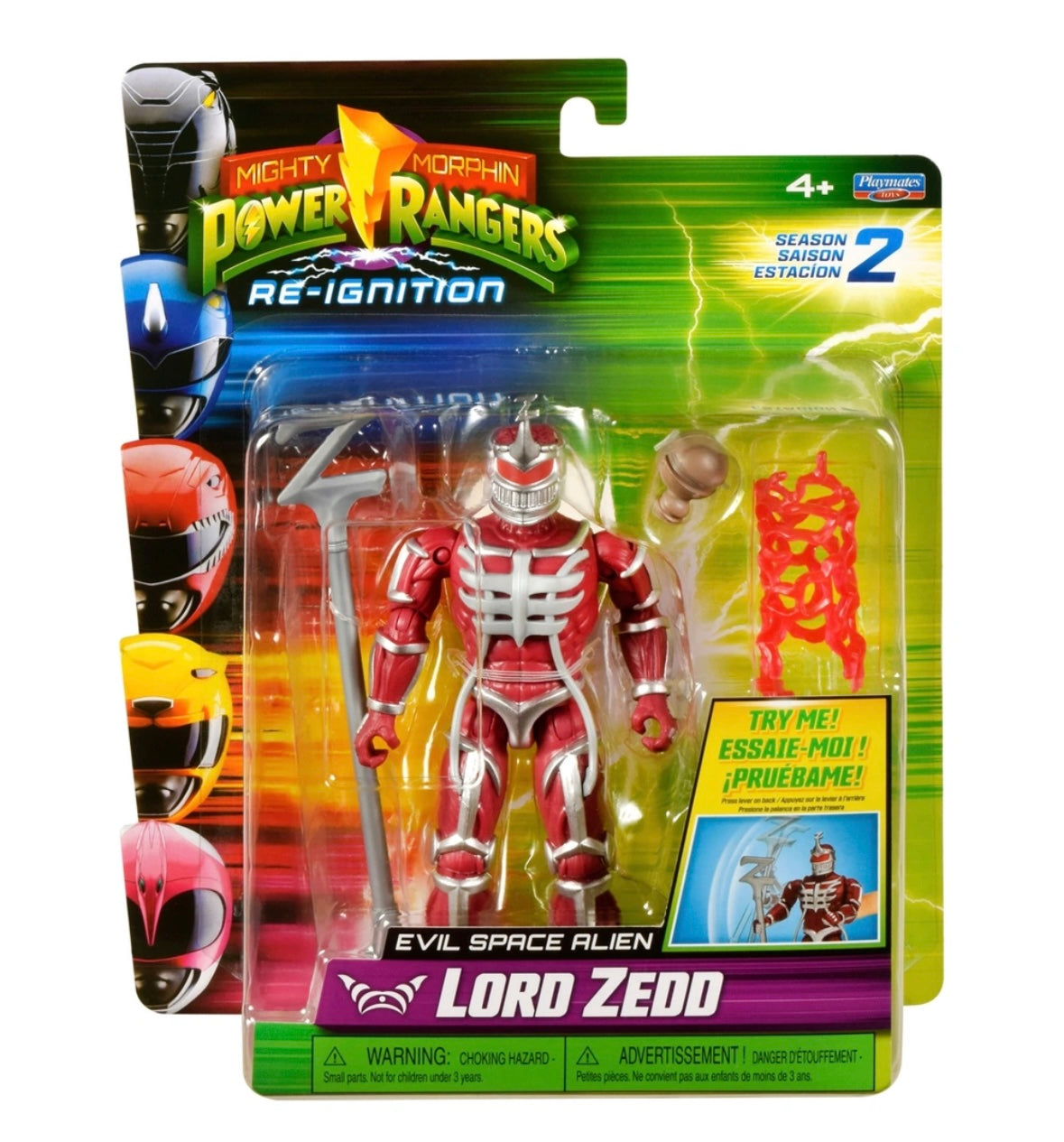 Mighty Morphin Power Rangers Re-Ignition assorted figure characters. One supplied